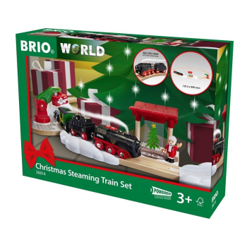 Brio Zestaw z kolejką na parę na baterie